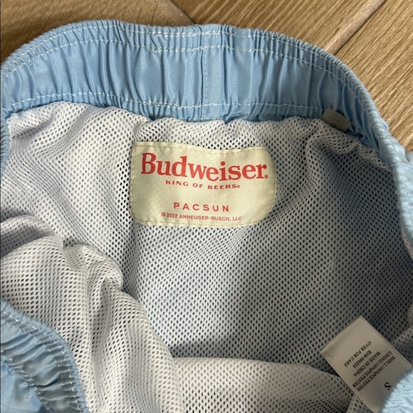 Pacsun Budweiser Sky Blue Swim Shorts - Picture 3 of 7